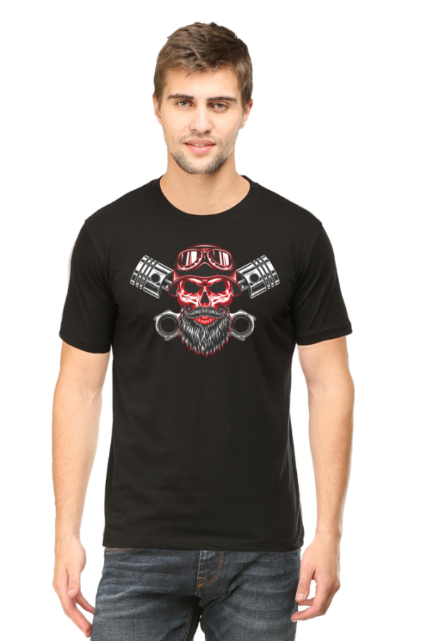 Round Neck Half Sleeve Tee (Bike Rider)
