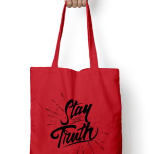 Unisex Tote Bag with Zipper (Stay on the Truth)