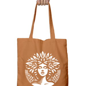 Unisex Tote Bag with Zipper (Artistic Face)