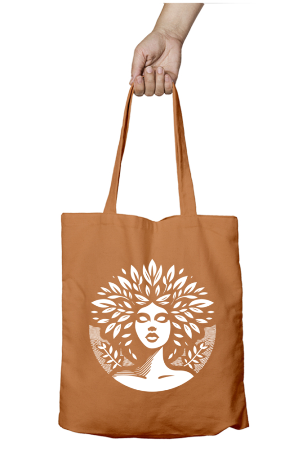 Unisex Tote Bag with Zipper (Artistic Face)
