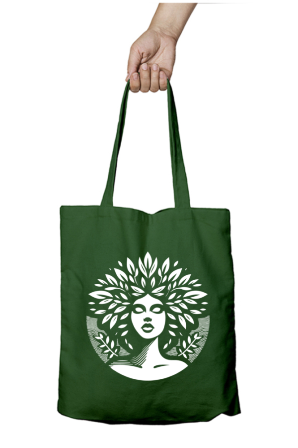 Unisex Tote Bag with Zipper (Artistic Face)