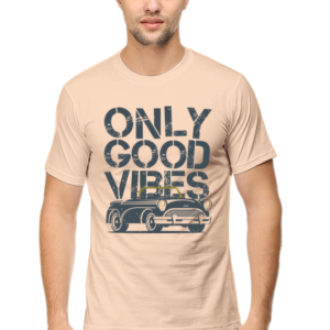 Round Neck Half Sleeve Tee (Only Good Vibes)