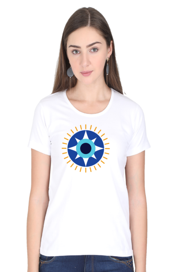 Round Neck Half Sleeve Tee (Evil Eye)