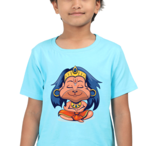 Round Neck Half Sleeve Tee (Bal Bajrang / Hanuman)