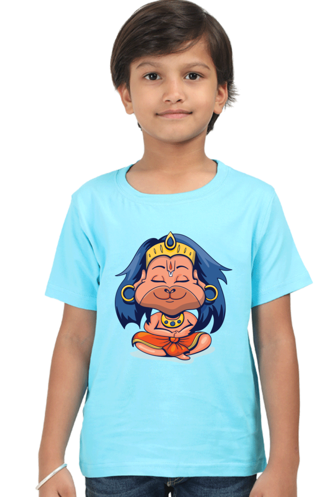 Round Neck Half Sleeve Tee (Bal Bajrang / Hanuman)