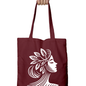 Unisex Tote Bag with Zipper (Artistic Face)