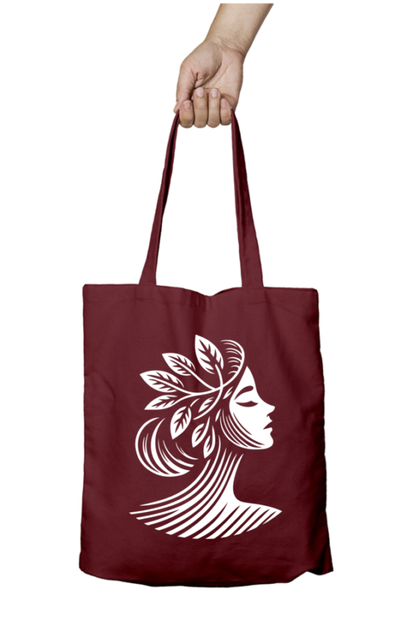 Unisex Tote Bag with Zipper (Artistic Face)