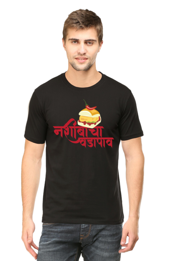 Round Neck Half Sleeve Tee (Nashiba Cha Vadapav)