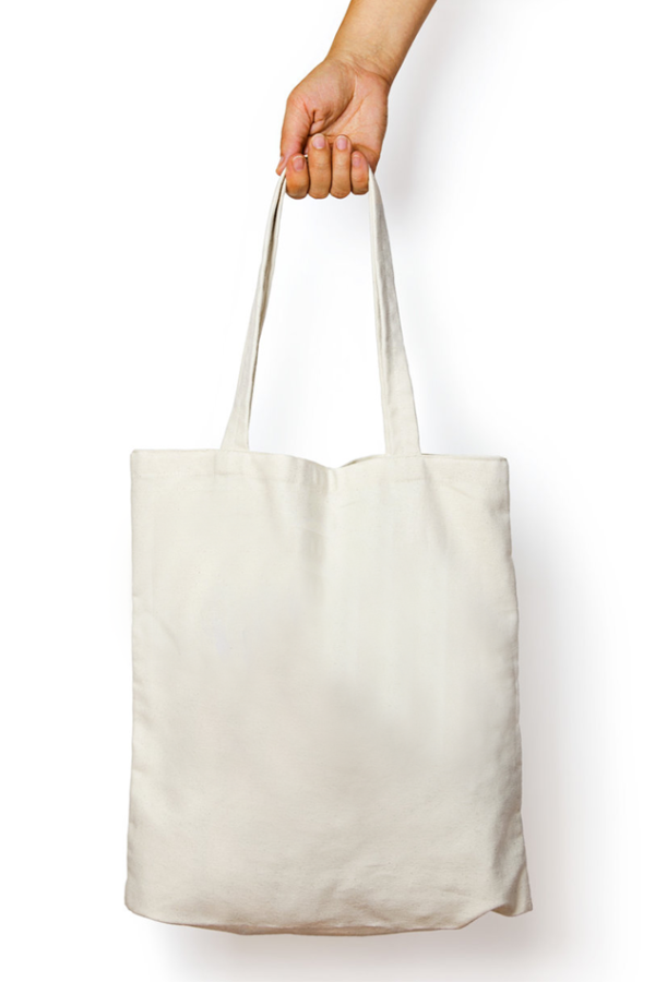 Unisex Tote Bag with Zipper (Lady's Face Art)