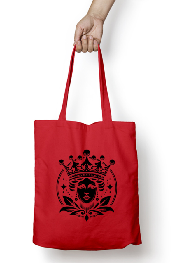Unisex Tote Bag with Zipper (Artistic Face)