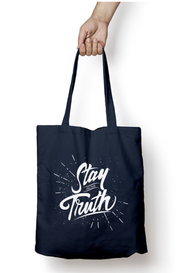 Unisex Tote Bag Zipper (Stay on the Truth)