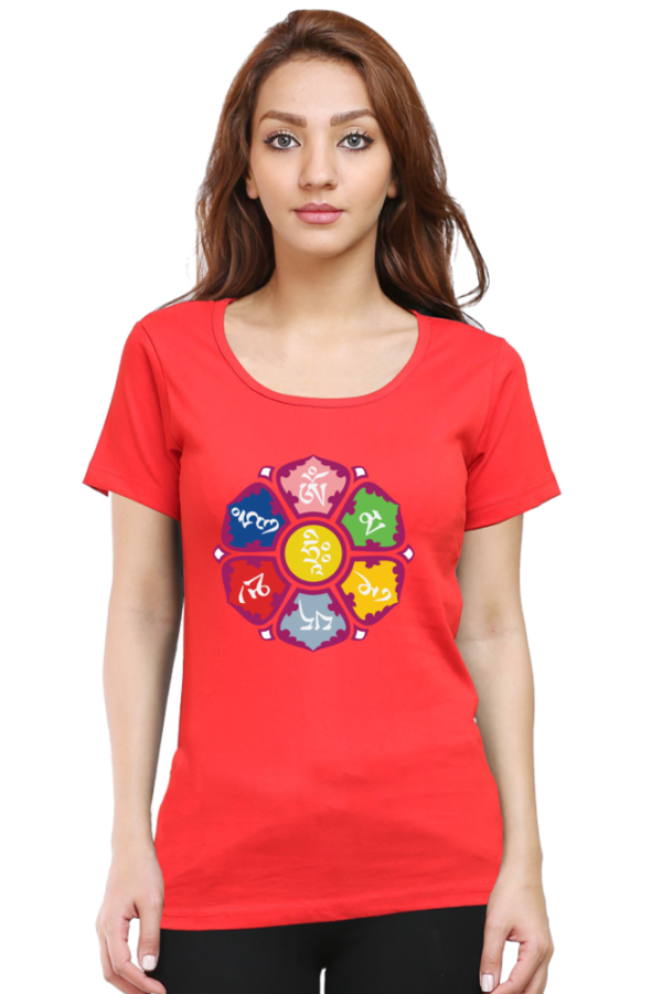 Round Neck Half Sleeve Tee (Om Mani Padme Hum)