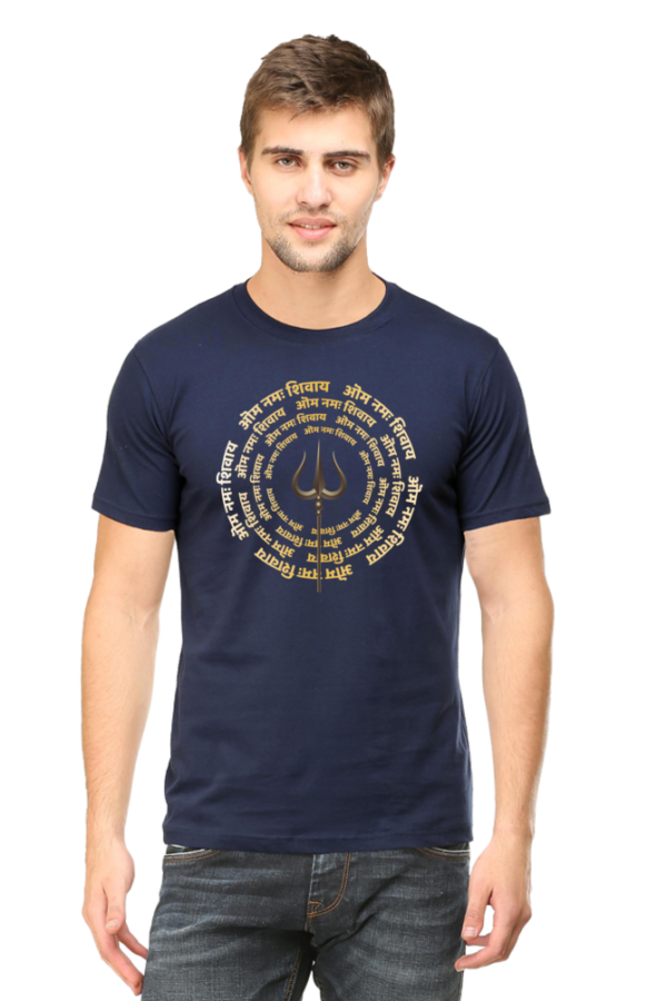 Round Neck Half Sleeve Tee (Om Namah Shivay)