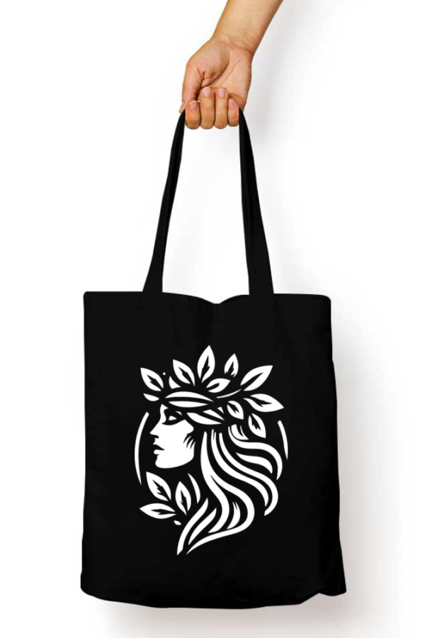 Unisex Tote Bag with Zipper (Artistic Face)