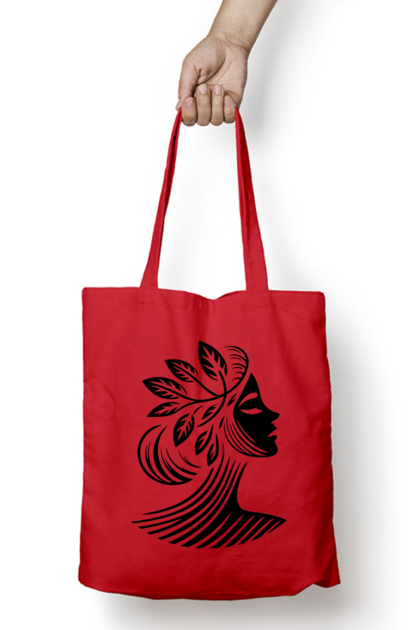Unisex Tote Bag with Zipper (Artistic Face)