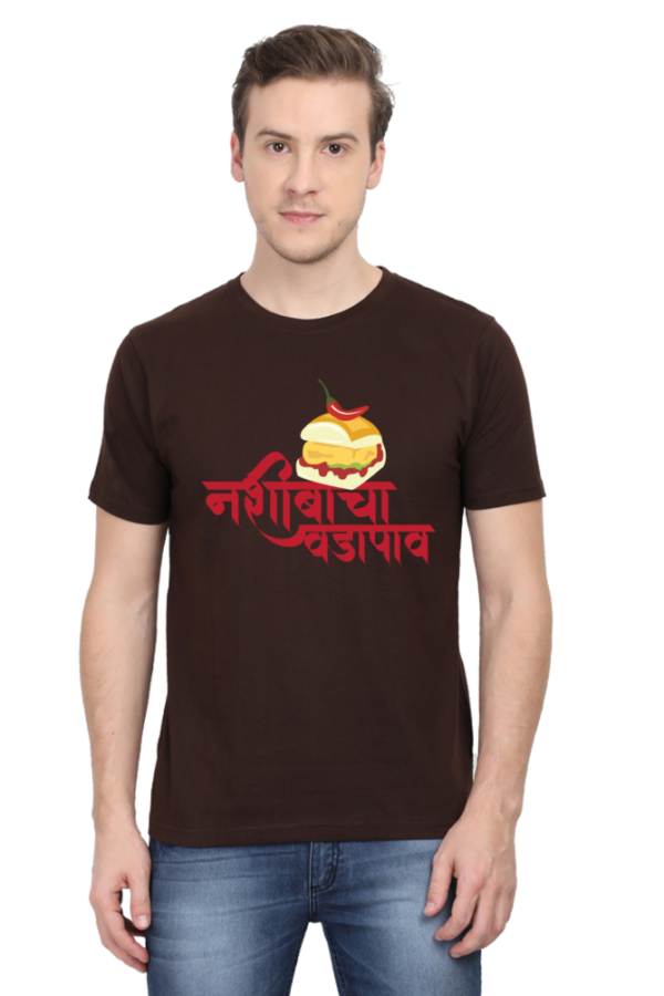 Round Neck Half Sleeve Tee (Nashiba Cha Vadapav)