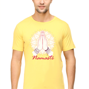 Round Neck Half Sleeve Tee (Namaste)