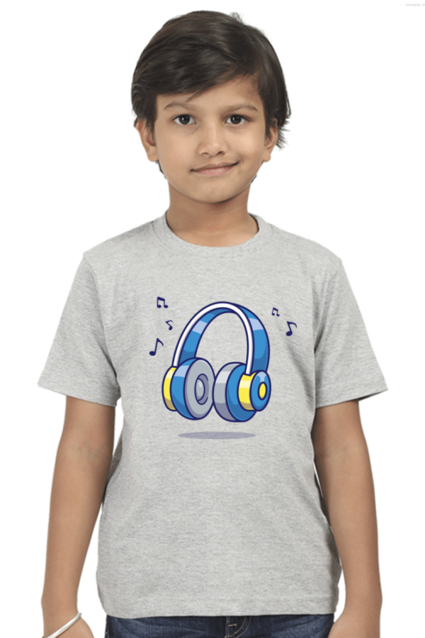 Round Neck Half Sleeve Tee (Headphone)