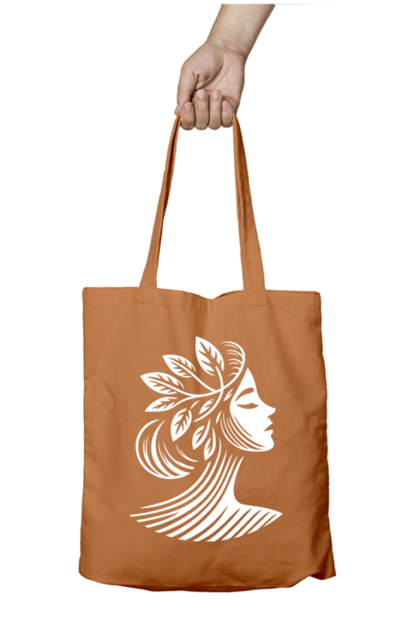 Unisex Tote Bag with Zipper (Artistic Face)
