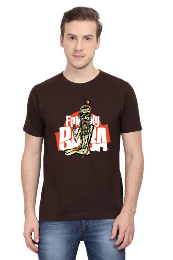 Round Neck Half Sleeve Tee (Funky Baba)