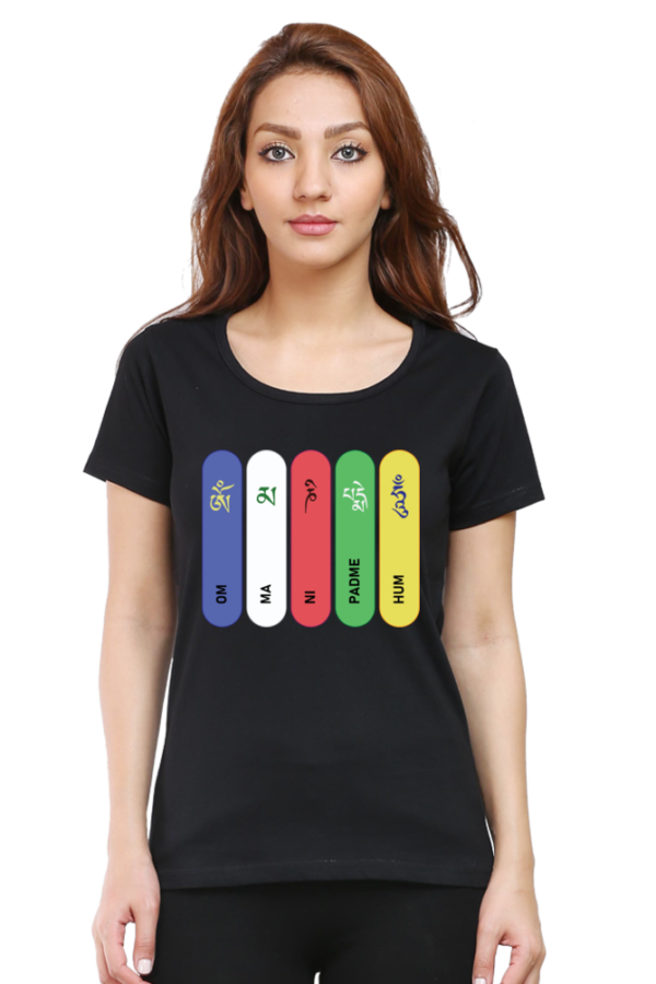 Round Neck Half Sleeve Tee (Om Mani Padme Hum)