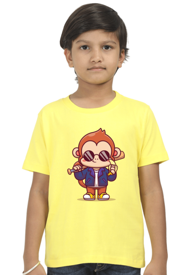 Round Neck Half Sleeve Tee (Monkey with Banana)
