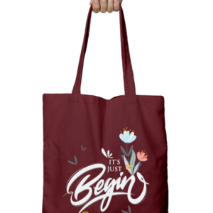 Unisex Tote Bag with Zipper (It's Just Begin)