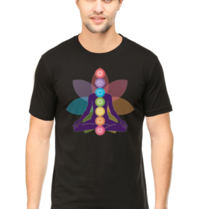 Round Neck Half Sleeve Tee (Body Chakras)