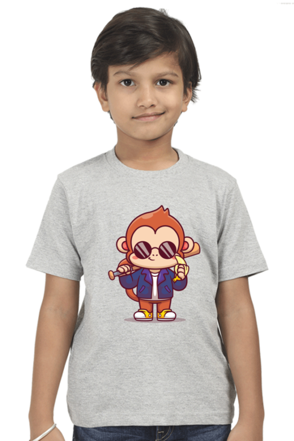 Round Neck Half Sleeve Tee (Monkey with Banana)