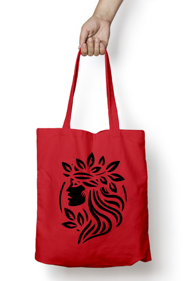 Unisex Tote Bag with Zipper (Artistic Face)