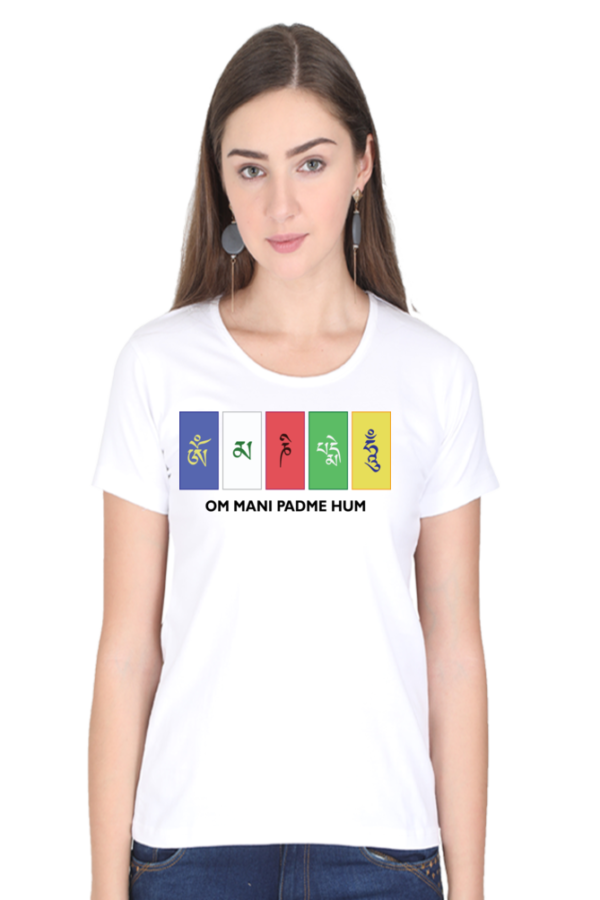 Round Neck Half Sleeve Tee (Om Mani Padme Hum)