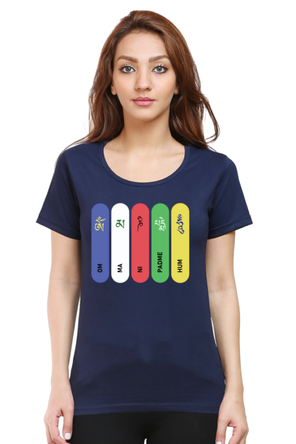 Round Neck Half Sleeve Tee (Om Mani Padme Hum)