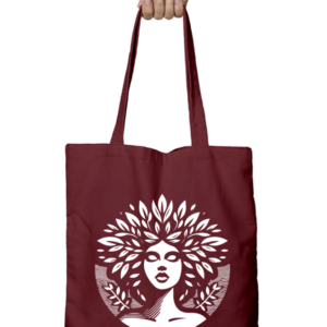 Unisex Tote Bag with Zipper (Artistic Face)