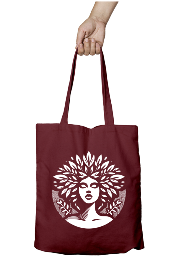Unisex Tote Bag with Zipper (Artistic Face)