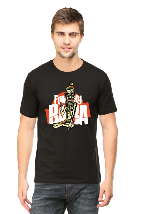 Round Neck Half Sleeve Tee (Funky Baba)