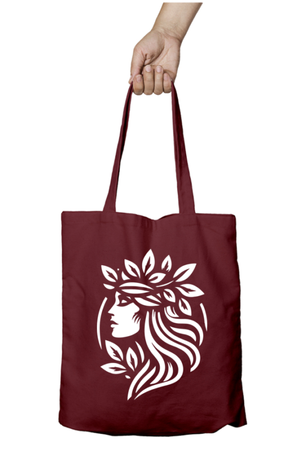 Unisex Tote Bag with Zipper (Artistic Face)