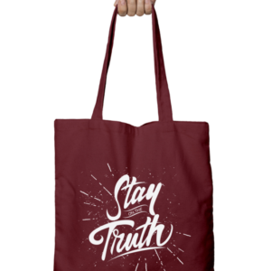 Unisex Tote Bag Zipper (Stay on the Truth)