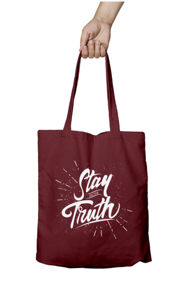 Unisex Tote Bag Zipper (Stay on the Truth)