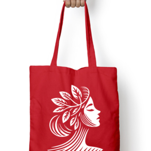 Unisex Tote Bag with Zipper (Artistic Face)