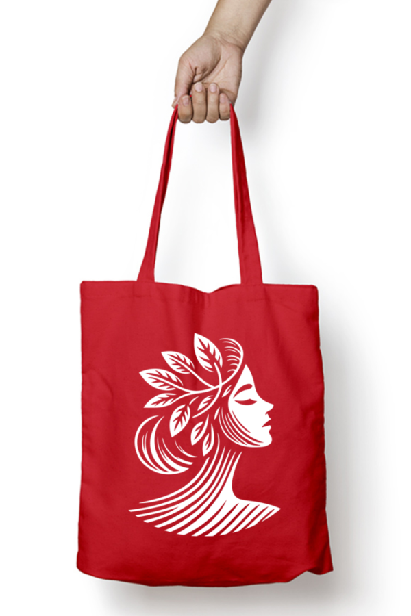 Unisex Tote Bag with Zipper (Artistic Face)