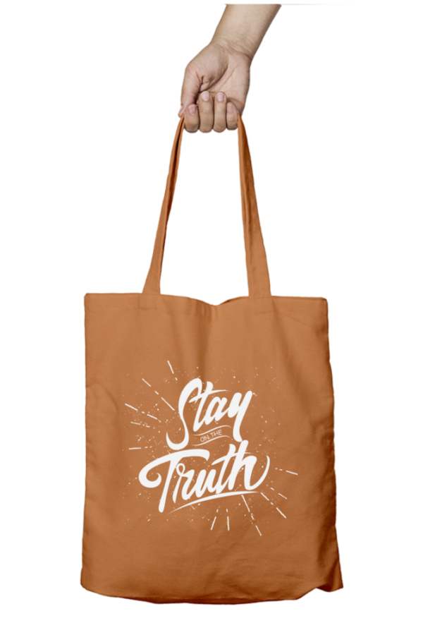 Unisex Tote Bag Zipper (Stay on the Truth)