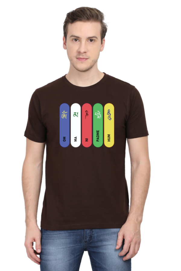 Round Neck Half Sleeve Tee (Om Ma Ni Padme Hum)