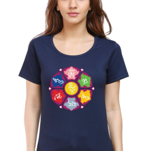 Round Neck Half Sleeve Tee (Om Mani Padme Hum)
