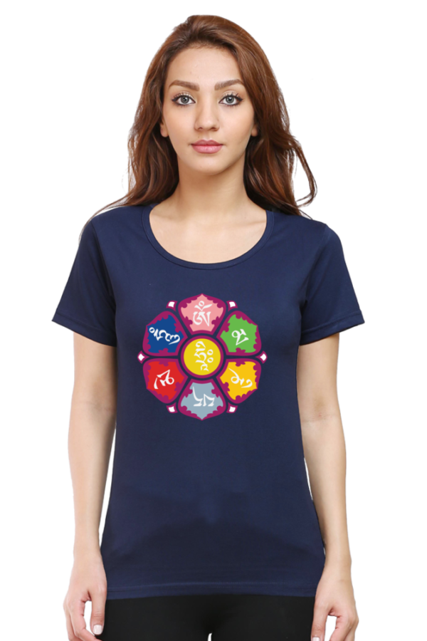 Round Neck Half Sleeve Tee (Om Mani Padme Hum)