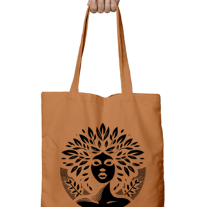 Unisex Tote Bag with Zipper (Artistic Face)