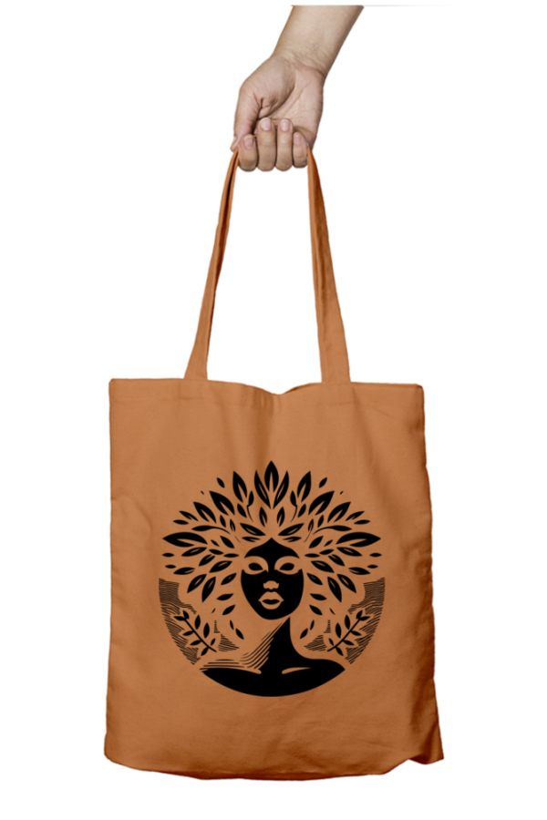 Unisex Tote Bag with Zipper (Artistic Face)