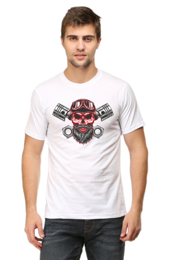 Round Neck Half Sleeve Tee (Bike Rider)