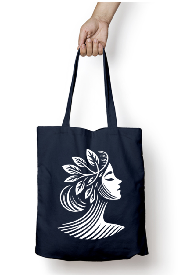 Unisex Tote Bag with Zipper (Artistic Face)