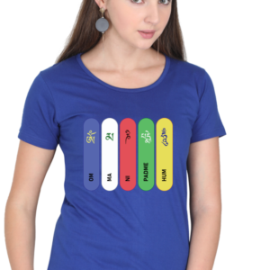 Round Neck Half Sleeve Tee (Om Mani Padme Hum)