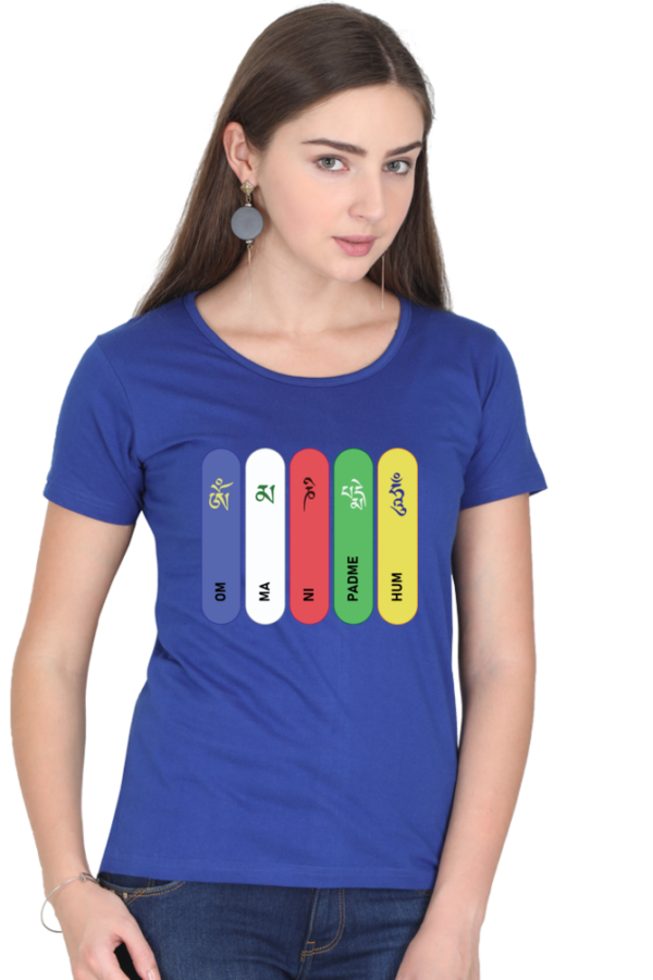 Round Neck Half Sleeve Tee (Om Mani Padme Hum)